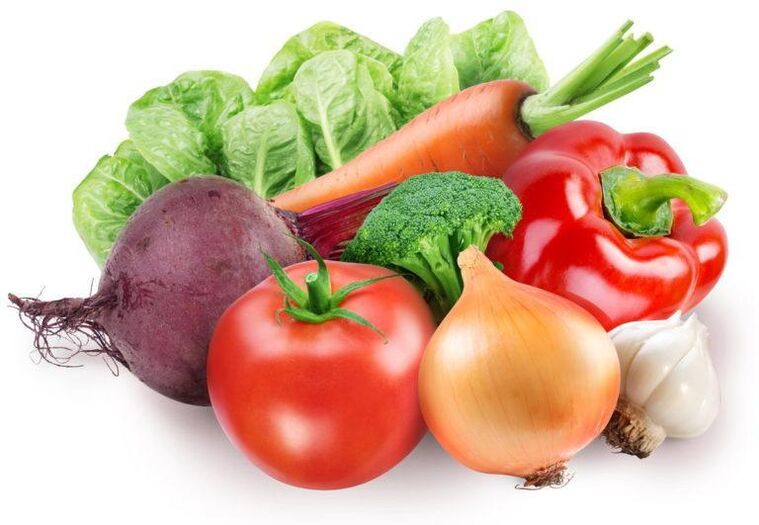 Բանջարեղեն «6 ծաղկաթերթ» դիետայի երկրորդ օրվա մենյուի համար